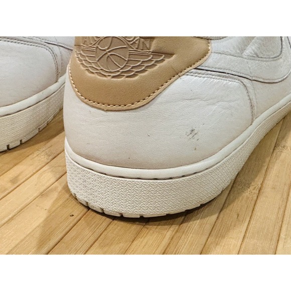 2017 Air Jordan 1 Retro Low OG ‘Premium White Tan’ Size 18 Used No Box VTG Rare main image 6